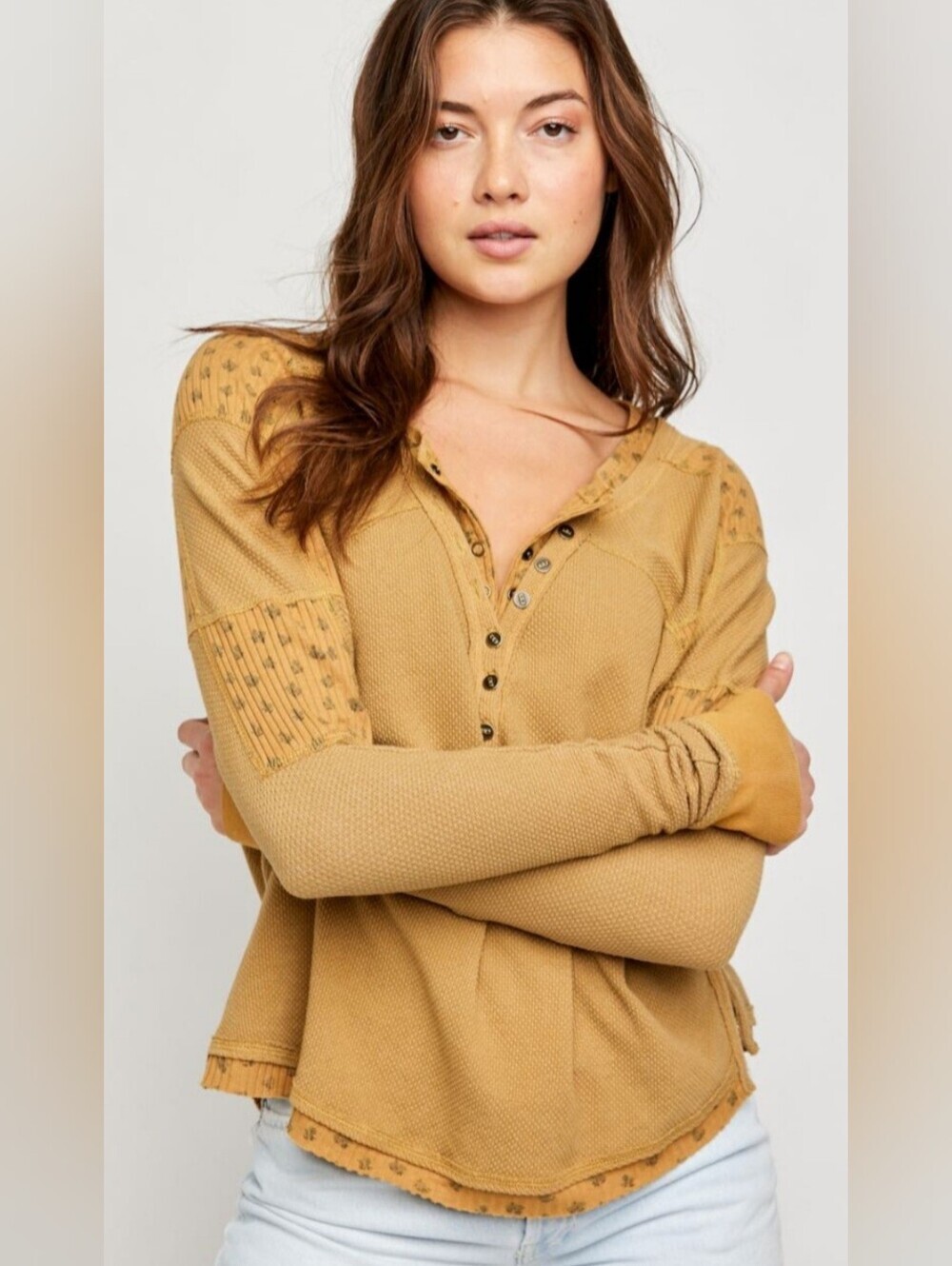 Free People Heart To Heart Henley, Size S